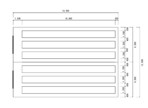 中規模水耕栽培設備 図面
